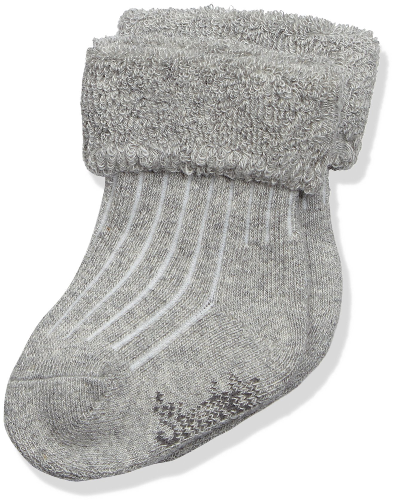 Sterntaler Unisex Baby Unisex Kid's Calcetines-Bebé Socks, Grey (Silver Melange 542), Newborn (Size: 14) Socks, Grey (Silber Melange 542), 0-3 Months (Manufacturer Size: 14)