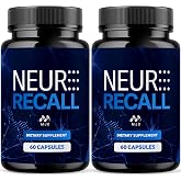 Neuro Recall Capsules, Official NeuroRecall Supplement 2-Pack, 120 Capsules | Neuro Recall Advanced Formula Vitamin Supplement Supporting Health and Wellness Naturally with Premium Ingredients