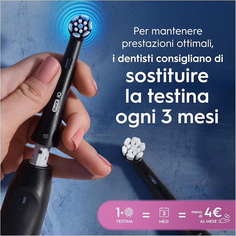 Testine di Ricambio iO Gentle Care, Nere, 8 Ricambi