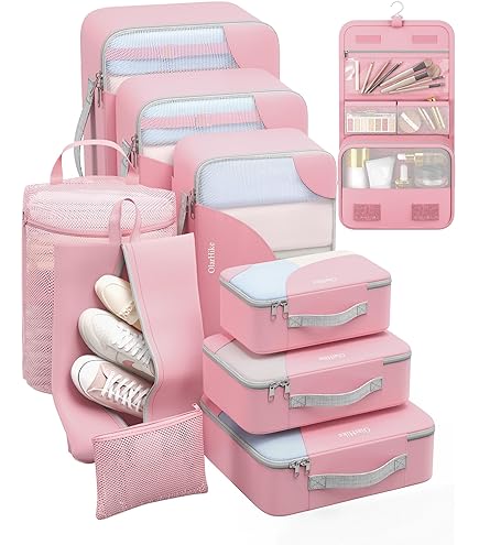 Amazon.com: OlarHike ALL INCLUDED 10 Set Durable Packing Cubes for