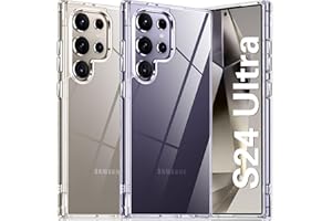 Oneagle for Samsung Galaxy S24 Ultra Case Clear,[30X Anti-Yellowing]Galaxy S24 Ultra Phone Case with Hard Back & Soft Edge,[15FT Mil-Grade Protection][Built-in 4 Airbags]Shockproof Case for S24 Ultra