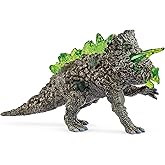 Schleich Eldrador Creatures - Mythical, 6" Stone Triceratops. Cool Detailed Dinosaur Action Figure for Boys and Girls. Fun, Imaginative Play Figurine, Animal Beast Monster Toys for Kids Ages 7+, 70828