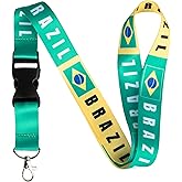 Smart School Educational Products Colorful and Fun Country Lanyard with Quick Release Buckle for Keys and ID Badges