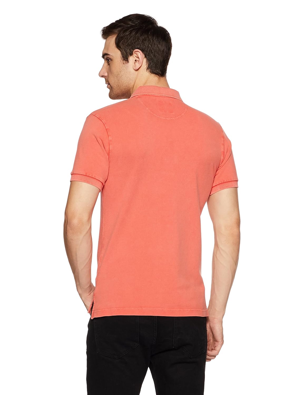 symbol amazon brand men's plain regular fit polo