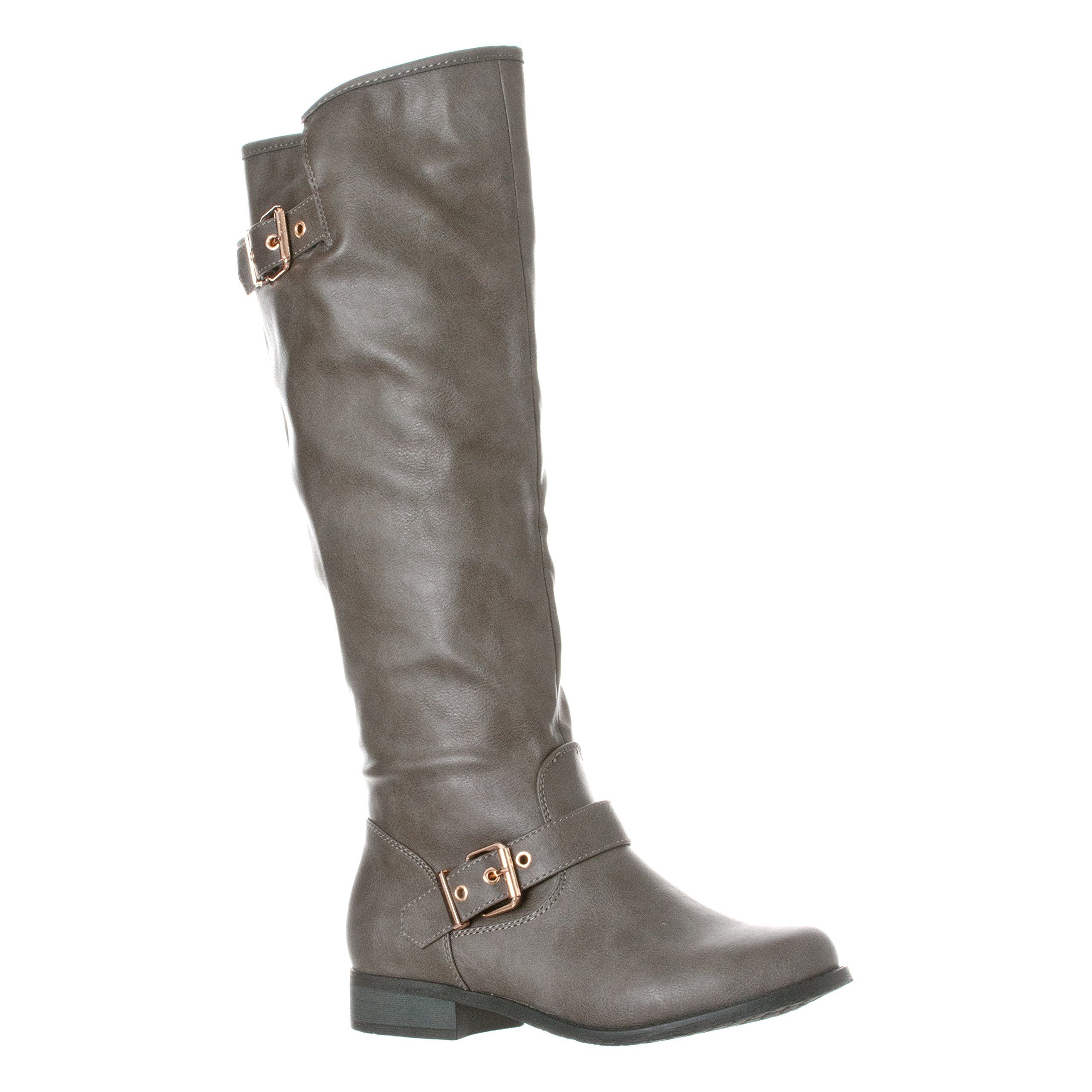 Riverberry Womens Knee-High Low Heel Riding Boot