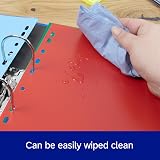 Oxford A4 Plastic 10-Part Dividers Multi-Colored Tabs Tear-Resistant Wipe-Clean view 5