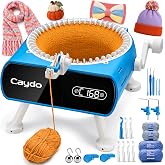 Caydo 48 Needle Knitting Machine M1 Lite, Circular Knitting Loom Machine | Upgraded Magnetic Row Counter, Circular Knitting Machine for Adults, Double-Mode Loom Machine for Hat, Socks, Scarf, Gloves