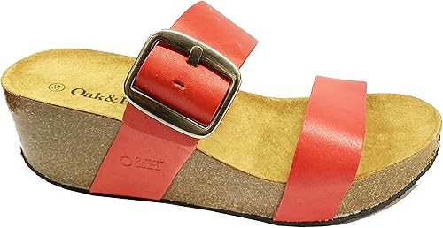 red leather sandals uk