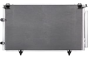 Lynol Cooling System Premium Complete Aluminum AC Condenser Replacement Compatible With 2002-2006 Camry 02-06 ES300 ES330 L4 2.4L V6 3.0L 3.3L TO3030183