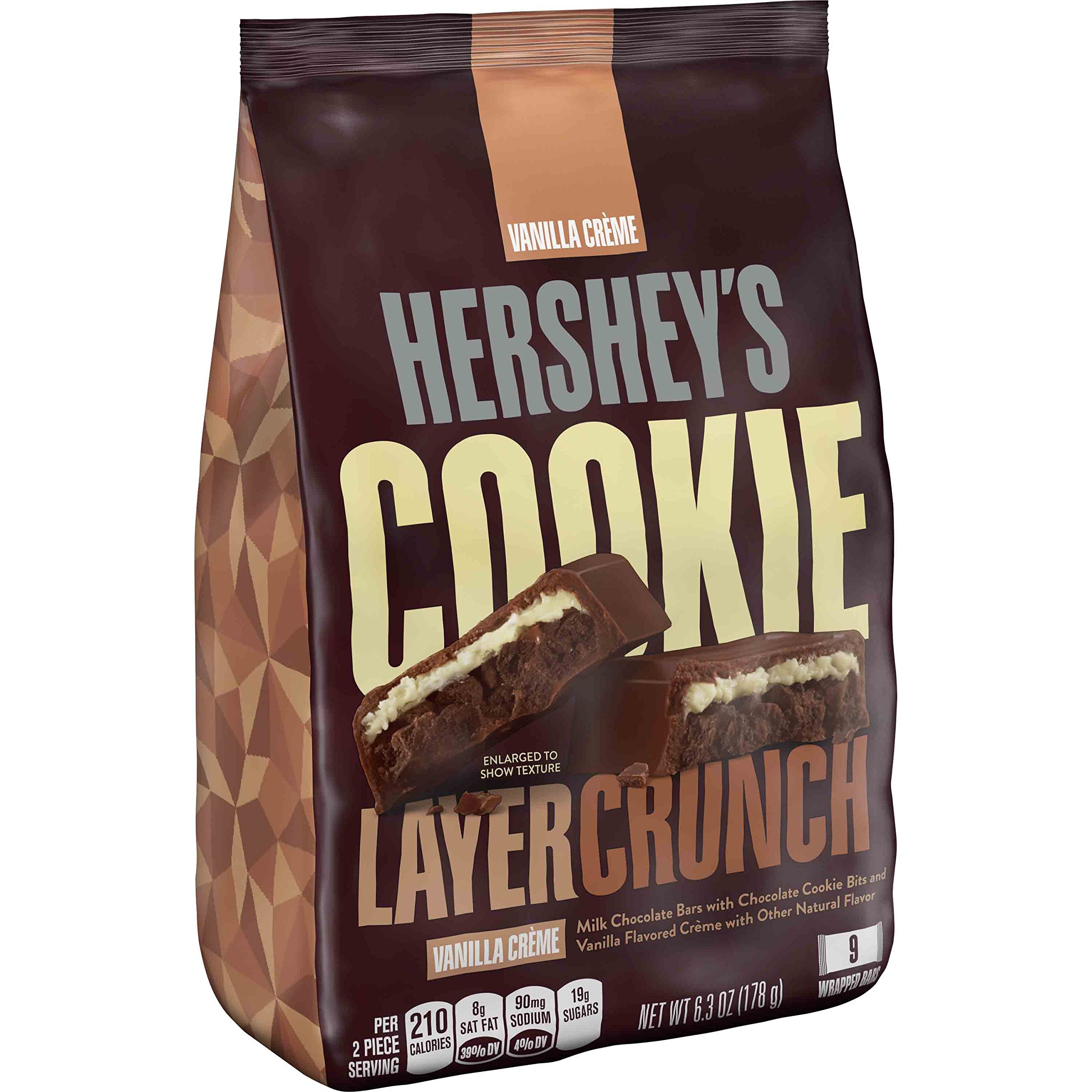 Amazon.com: HERSHEY'S Cookie Layer Crunch Dark Chocolate Candy Bar ...