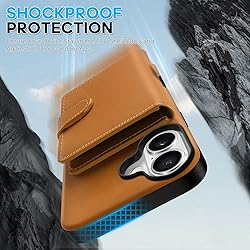 SHIELDON Genuine Leather Case for iPhone 16
