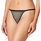 DKNY womens Monogram Mesh Thong
