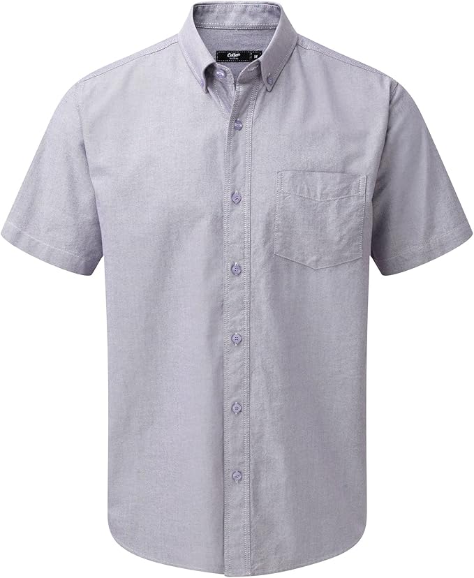 Cotton Traders Mens Classic Short Sleeve Oxford Shirt Pure Cotton