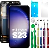 LCD Screen Replacement for Samsung Galaxy S23 (SM-S911U, S911U1, S911B, S911B/DS, S911W, S911N, S9110, S911E, S911E/DS) Touch Screen Display digitizer Assembly W/Repair Kits