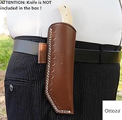Ottoza TOP GRAIN Leather Knife Sheaths for Fixed