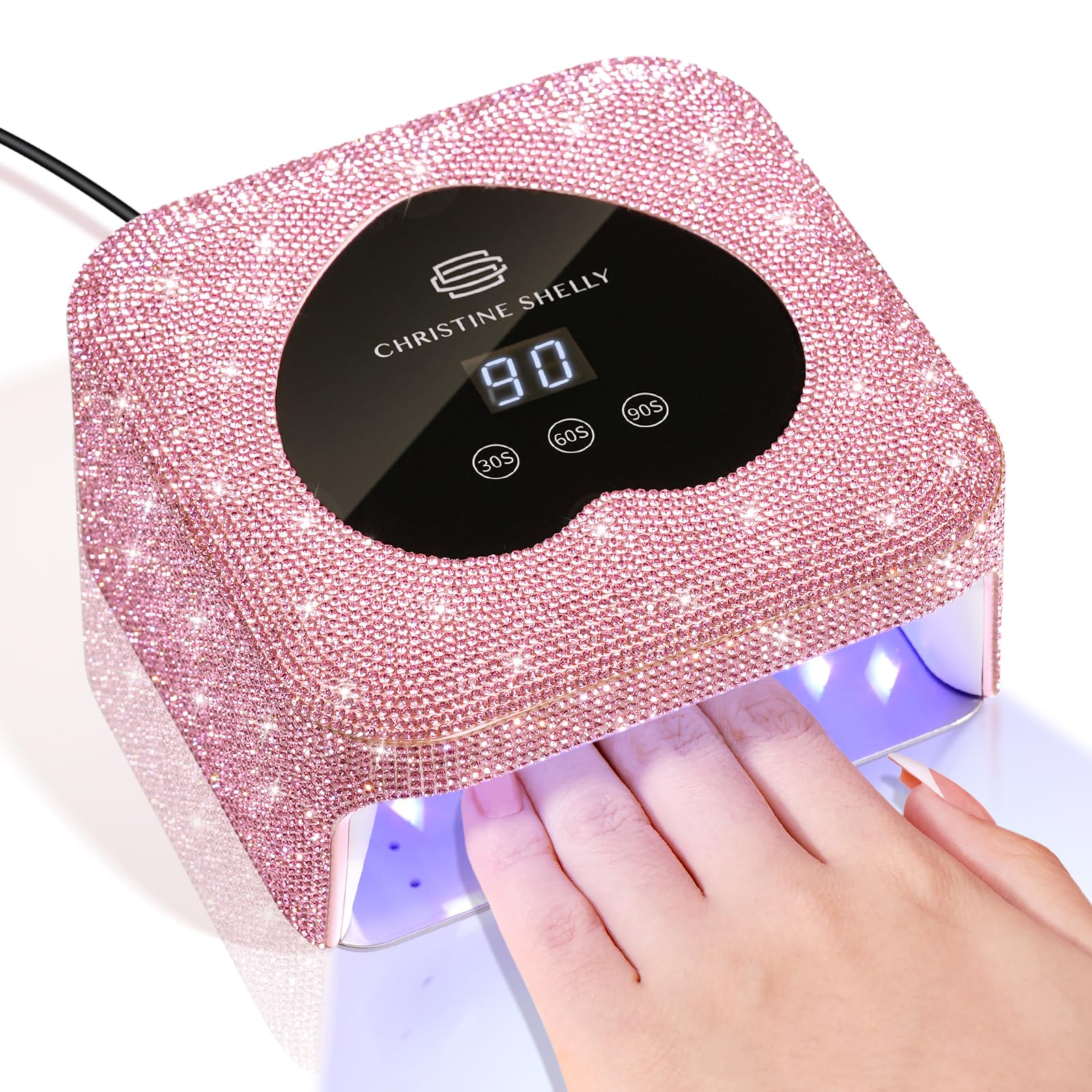 Photo 1 of UV Nail Lamp, CHRISTINE SHELLY UV Light for Gel Nails, 48W Plug-in Mini Diamond Nail Lamp Nail Dryer with Touch Control Auto Sensor and 3 Timer Settings Nail Light Curing Lamp, Home