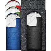 Tranqun 6 Pcs Bulk Sleeping Bags Tent Carpet Winter Camping Gear Waterproof Lightweight 0 Degree Sleeping Bags for Homeless Adults Cold Weather Camping Hiking Travel Emergency with Compression Sack