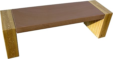 Amazon De Sitzbank Aus Naturstein Bank Fur Den Garten Gartendeko Aus Stein