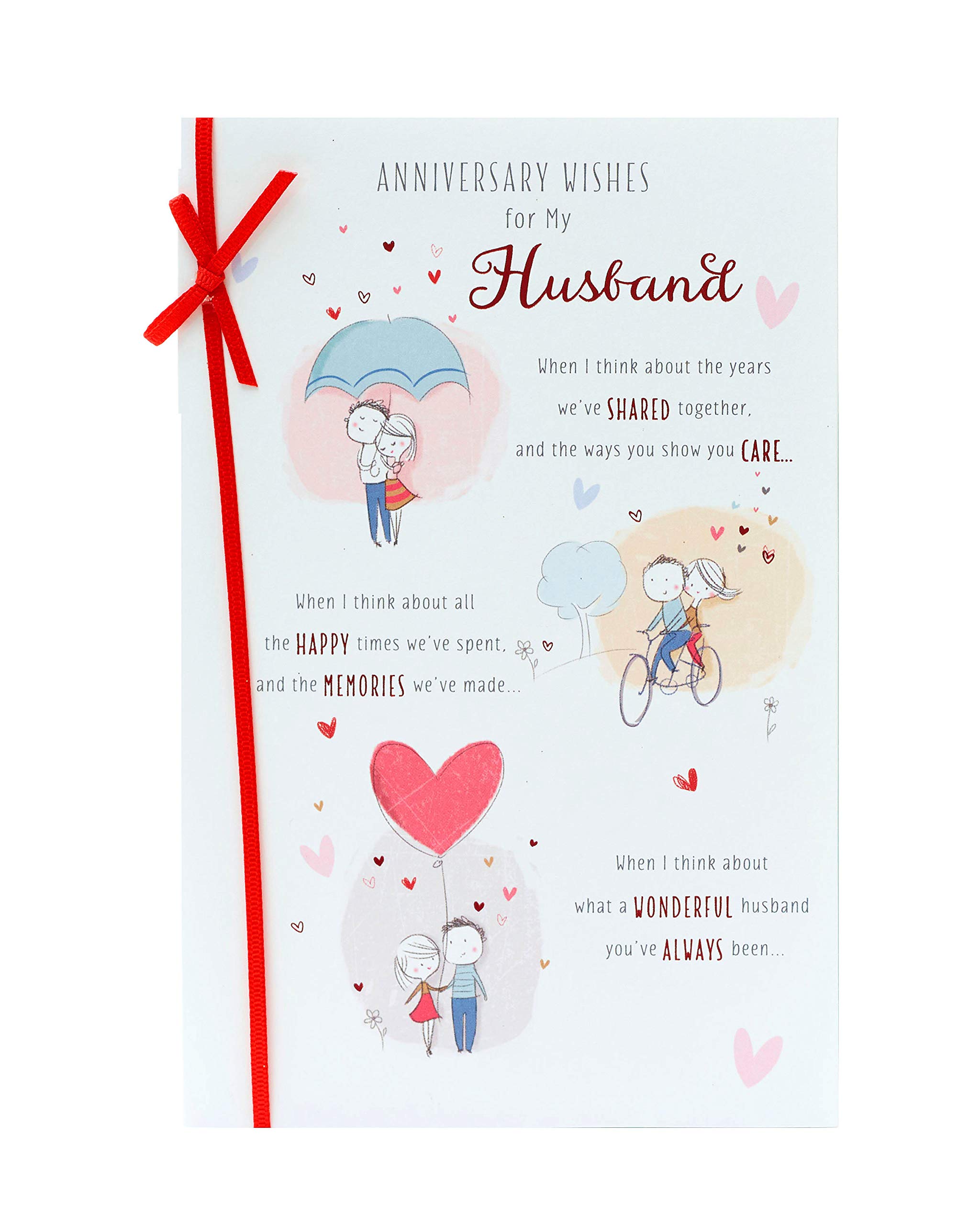 Husband Wedding Anniversary Card Anniversary Card For Him Featuirng Romantic Poem Buy Online In Austria At Desertcart