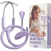 Fetal Heartbeat Monitor, Fetoscope Heart Beat Monitors - Purple | Pregnancy Detection - 24 Weeks, Baby Heartbeat Monitor Pregnancy, At Home Fetal Heartbeat Monitor with the Stethoscope