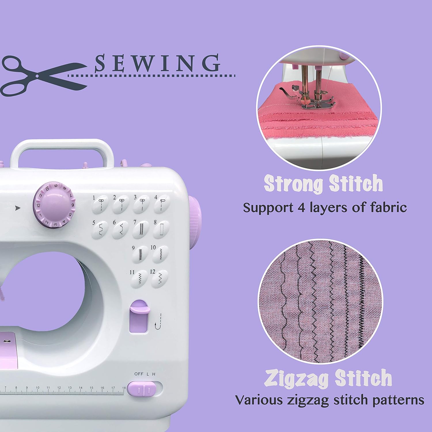 KPCB Mini Sewing Machine with Upgraded EcoFriendly Material