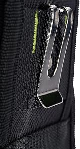 AWP L-804-1 Organizer Tool Pouch 7 Pockets Metal Belt Clip Black Gray view 6