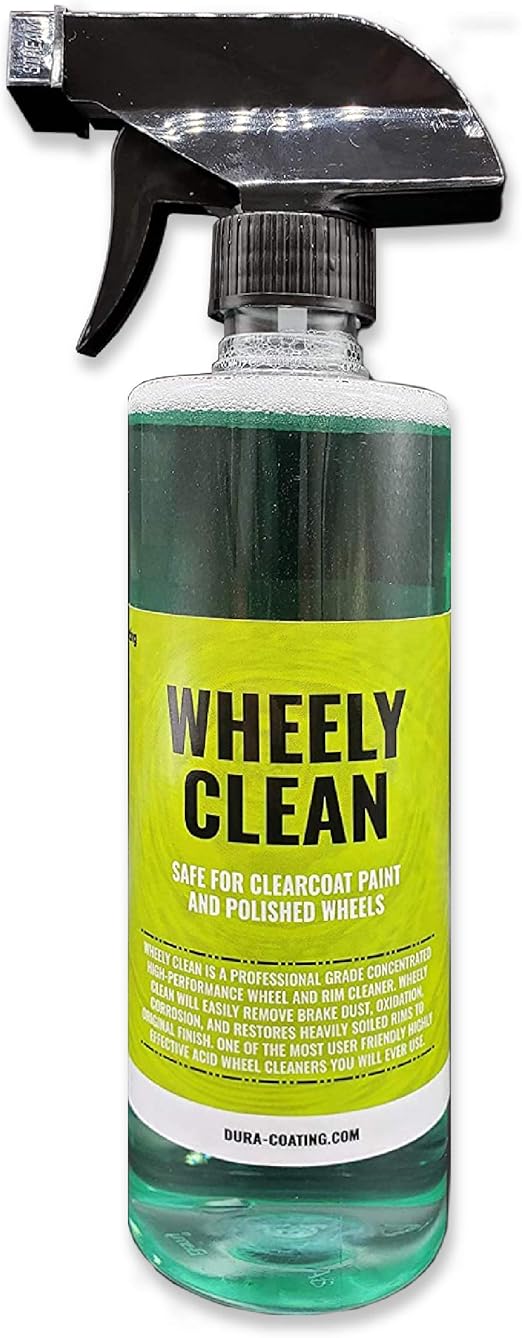 Amazon Com Dura Coating Wheely Clean Professional Wheel Cleaner 16 Oz Ready To Use Car Wheel Cleaner Highly Effective For Aluminum Chrome And Clear Coated Wheels Automotive