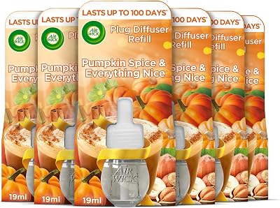 Air Wick Plug in Diffuser Refill Pumpkin & Winter Spice Pack 6 x 19 ml