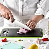 Atyhao 4 in 1 Defrosting Tray & Cutting Board, 31.2x21.1cm, Black view 5
