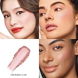 Oulac Shimmer Blusher F06 Pinky Ice Light Skin Hydrating Long-Lasting Vegan view 3