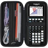 Elonbo Case for TI-84 Plus CE/TI-84 Evo/TI-84 Plus/TI-83 Plus Calculator | Texas Instruments TI-84 Plus CE/TI-84 Evo/TI-84 Plus/TI-83 Plus/TI-83 Plus CE Color Graphing Calculator Carrying Case, Black+