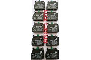 SCHNEIDER ELECTRIC Schneider/Telemecanique 10 pcs ZBE-101 N.O FITS Contact Block, Push Button, Manual Operation, Green