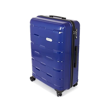 MasterGear Polypropylen Koffer in blau / Größe: L (76 x 50 x 30,5 cm / 111 Liter) / Trolley mit 4 Rollen (360 Grad) / Reiseko