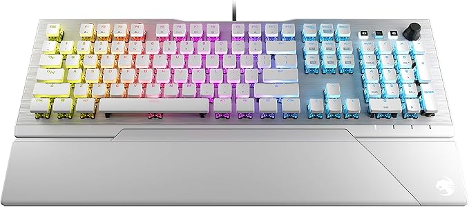 Roccat Vulcan 122 Aimo Rgb Mechanical Gaming Keyboard Brown Switches Computers Accessories Amazon Com