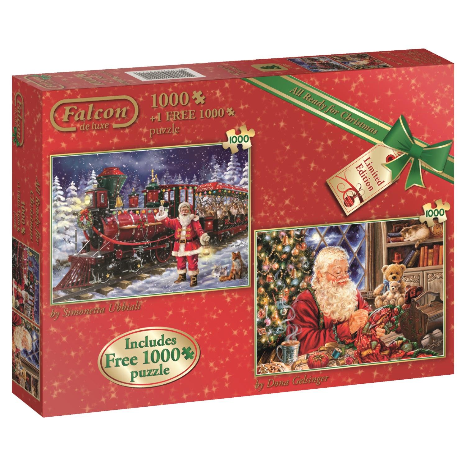 Falcon de luxe All Ready for Christmas Jigsaw Puzzles (2 x 1000Piece