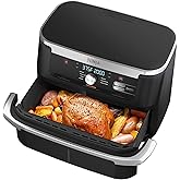 Ninja AD600CO Foodi DualZone FlexBasket Air Fryer 7 in 1 with 11-qt MegaZone