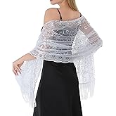 lanyuezhao Women Shawl and Wraps for evening dresses, scarfs for women,Bridal Wedding Guest Accessories with Sequin Accents