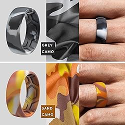 ThunderFit Silicone Rings for Men - Breathable