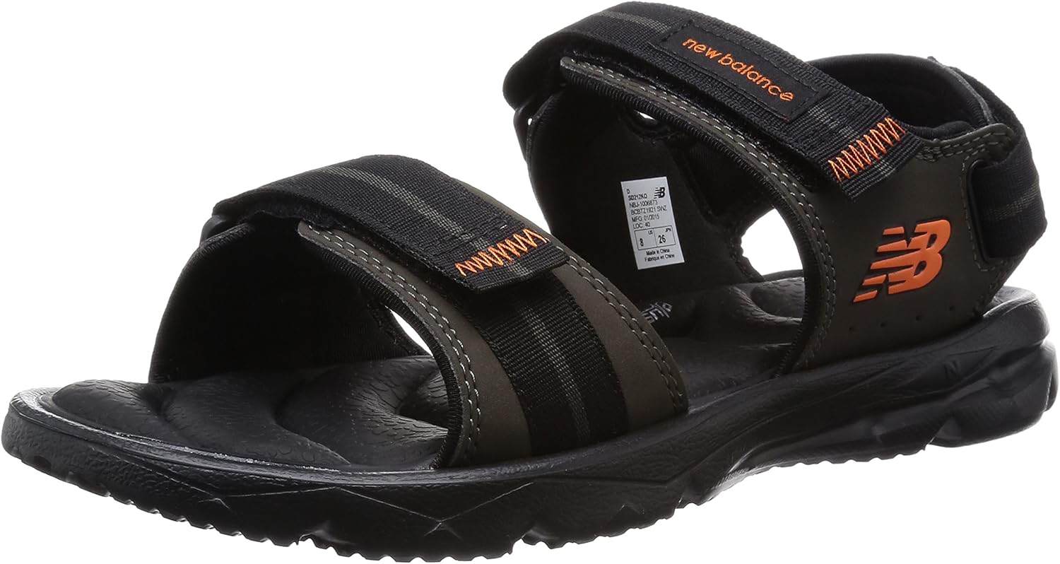 Amazon ニューバランス スポーツサンダル Sd212 旧モデル メンズ Khaki Orange 28 スポーツサンダル