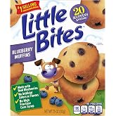 Little Bites Blueberry Muffins, 5 individual packs, (1.5 oz each), Real Blueberries Mini Muffins, 7.5 oz Multipack