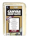 Premier 4' x 15' Super Premium Canvas Drop Cloth 12