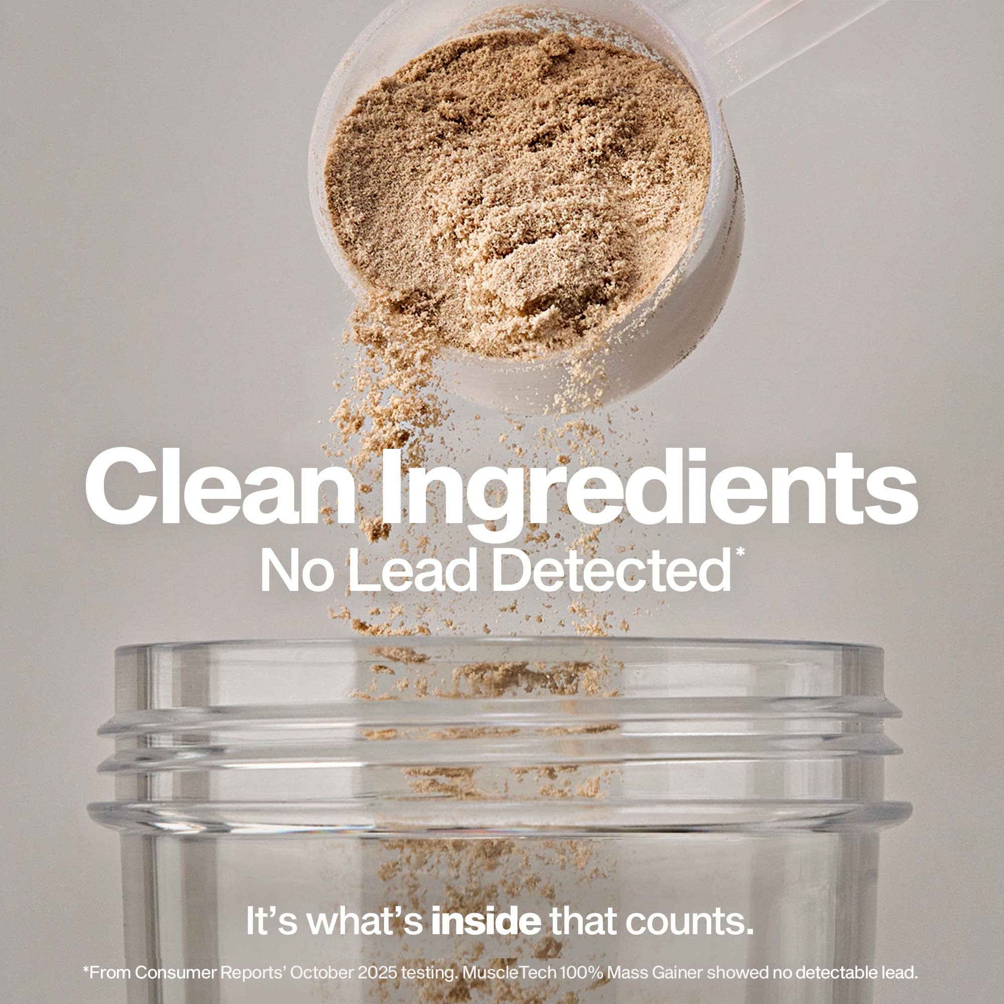 MuscleTech High Protein Mass Gainer for Men & Women - Clean Protein Powder Shakes for Weight Gain, Muscle Building & Recovery with Creatine Monohydrate - Vanilla Milkshake, 5.15 Pound