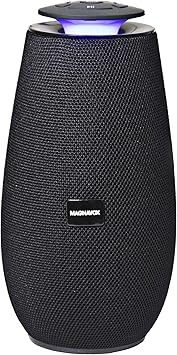 magnavox portable speaker with lights