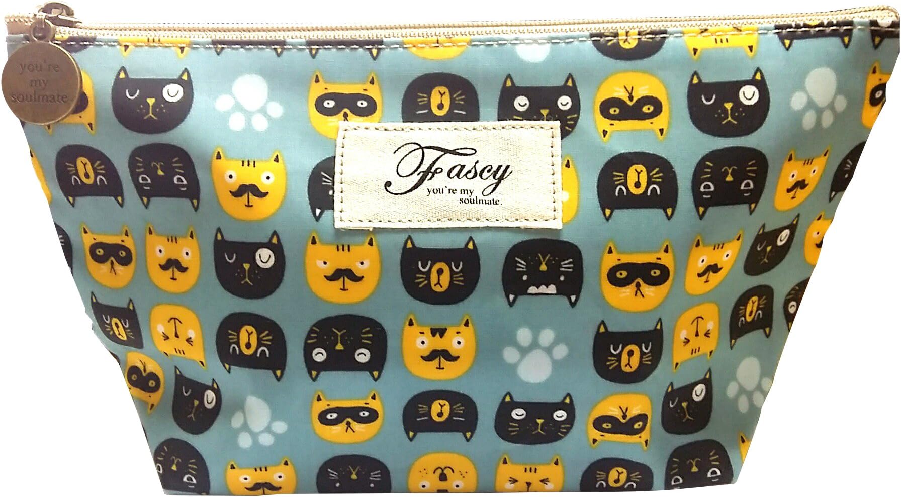 AURORA BAY Sweet Cosmetic Pouch Clutch Makeup Bag Waterproof Toiletry Bag, Travel Kit Bag (Cats)