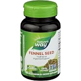 Nature's Way Fennel Seed, Traditional Digestive Support*, 480 mg per Serving, Gluten Free &amp; Vegan, Non-GMO Project Verified, 100 Capsules (Packaging May Vary)