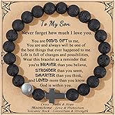 𝗖𝗵𝗿𝗶𝘀𝘁𝗶𝗮𝗻 𝗚𝗶𝗳𝘁𝘀 𝗳𝗼𝗿 𝗠𝗲𝗻 𝗠𝗼𝗼𝗻𝘀𝘁𝗼𝗻𝗲 𝗖𝗿𝗼𝘀𝘀 𝗕𝗿𝗮𝗰𝗲𝗹𝗲𝘁𝘀, Valentines Day Birthday Anniversary Christmas Inspirational Gifts for Him Son Grandson Moonstone Volcanic Rock Cross Bracelets