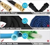 Ever Rich Black 100FT Expandable Magic Hose with Brass Fittings & Nozzle view 5