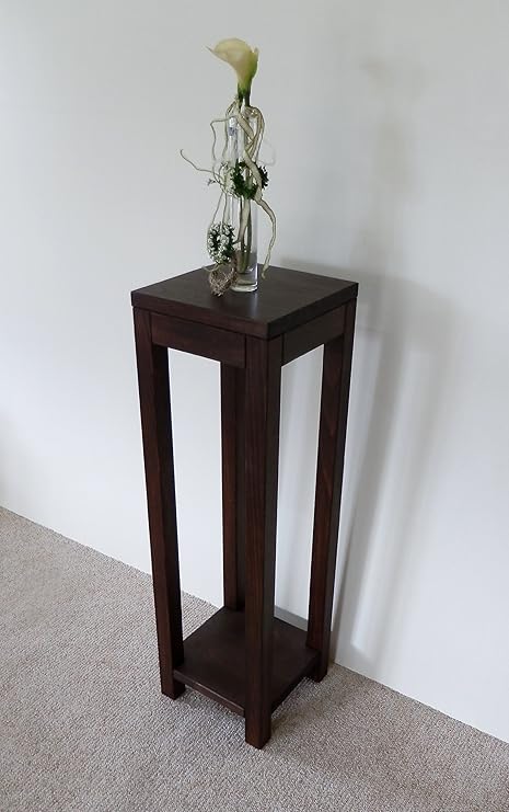 Colonia Flores Columna de Madera de Haya Madera marrón Oscuro ...