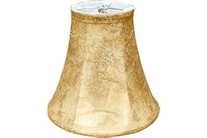 Royal Designs, Inc. "True Bell Lamp Shade with Round Clip, Mouton, 4"" x 8"" x 7.25""" (BS-704RC-8MT)
