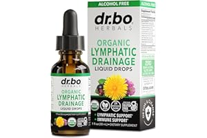 DR. BO Lymphatic Drainage Supplements Drops - Organic Lymphatic Support Liquid Drops Cleanse with Echinacea, Lymph System Support Supplement, Lymph Node Detox Cleanse System Drainage - 1oz Non-GMO Organics